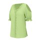 thumbnail image 4 of mfyjkho Tops De Moda Para Mujer, Blusa Informal De Verano Con Cuello En V Y Manga Corta Con Encaje Para Mujer Tops De Gimnasio Para Mujer Xl, 4 of 6