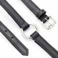 thumbnail image 3 of Jeffers Pet Soft Padded Black Leather Dog Collars with O-Ring & Metal Hardware, 1" x 22" - Genuine Drum Dyed Cowhide, Adjustable Leather Collar for Dogs for Walking, Training, & Outdoor Use, 3 of 7