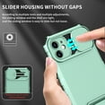 thumbnail image 5 of Case for Apple iPhone 11, Luxury Slide Lens Cover Shockproof Drop Protection Kickstand Holder Ultra Slim Lightweight Phone Case Cover for iPhone 11, Lightblue, 5 of 11