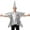 Silver, variant on Star Shaped for Adult Hat Cap Bodysuit Outfits Funny Jumpsuits Silver One Size