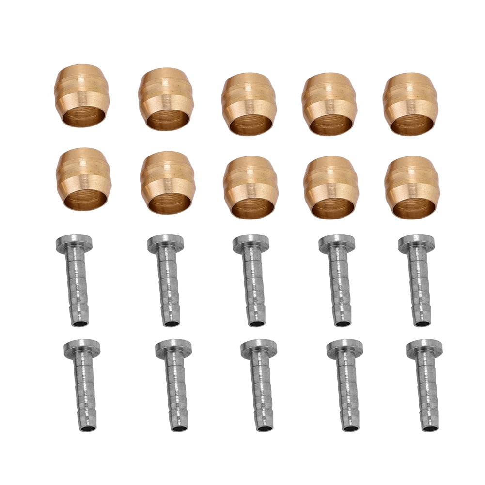 Spptty 10 Set Hydraulic Disc Brake Hose Olive Connector Insert for Shimano Replacement Part