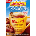 thumbnail image 2 of Emergen-C Immune+ Warmers 10 Count, Apple Cider Flavor) Dietary Supplement Flavored Hot Drink Mix, 1000mg Vitamin C, 0.33 Ounce Packets, 2 of 10