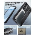 thumbnail image 3 of Funda de teléfono ATATOO para Samsung Galaxy S25 Wallet Black, 3 of 6