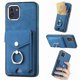 thumbnail image 1 of Funda para Samsung Galaxy A03 de 164 mm con anillo de cuero con textura de piel galvanizada y tarjetero (negro), 1 of 5