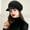 Black, variant on Winter Knit Hat Winter Beanie Hats for Women Slouchy Beanie Cap with Visor Warm Newsboy Skull Cap