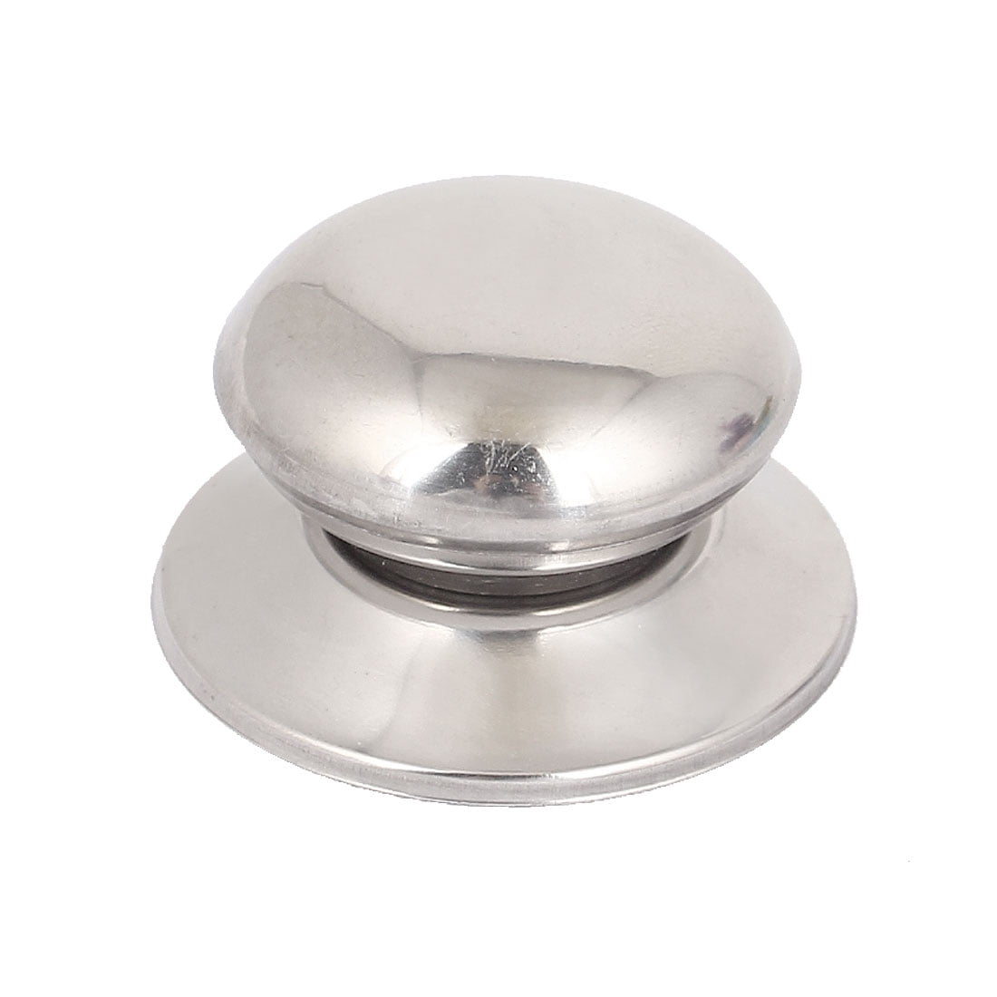 Kitchen 2.2" Dia Handle Screw Type Stainless Steel Knob for Pot Pan Lid