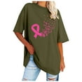 thumbnail image 1 of TSADFHJI Workout Tank Tops for Women Women's Cancer Printed T Shirt International Awareness Month Loose Top Xl Green, 1 of 5