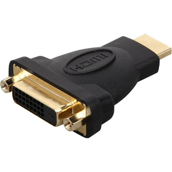 C2G 40745 Velocity DVI-D Female to HDMI Male Inline Adapter, Black