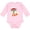 AD-Pink, variant on Cute Fox, Fox With Hat And Scarf, Orange Fox Boys or Girls Long Sleeve Baby Bodysuit