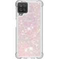 thumbnail image 2 of Compatible with Samsung Galaxy A12 Case Glitter Liquid Cute Clear Phone Case Floating Quicksand Shockproof Protective Bumper Silicone Soft TPU Case for Samsung Galaxy A12 5G Star Pink YB, 2 of 12