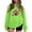 Fluorescent Green, variant on TOMVIGX Football Shirts for Women Graphic Cute Crew Neck Game Day Shirt Touchdown Team Fans Game Day Outfits Gameday Party Sunday Funday Tee Black L