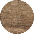 thumbnail image 1 of Ahgly Company Indoor Round Abstract Dark Sienna Brown Abstract Area Rugs, 4' Round, 1 of 6