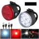thumbnail image 3 of Luces delanteras y traseras para bicicleta, carga USB, juego de cuatro luces delanteras y traseras, equipo para andar en bicicleta de montaña, 3 of 5