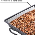 thumbnail image 2 of AAOMASSR Platform Ground Bird Feeder with Metal Mesh Seed Tray, 231 g Capacity, Black, 2 of 5