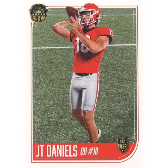 NFL JT Daniels 1st Ever Glow Base Rookie Trading Card