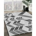 thumbnail image 2 of Ahgly Company Indoor Square Patterned Sonic Silver Gray Area Rugs, 4' Square, 2 of 6