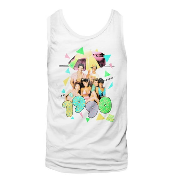 Saved by the Bell Pastel White Tank Top