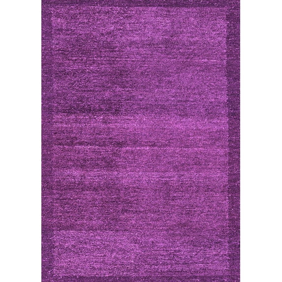 Ahgly Company Indoor Rectangle Abstract Purple Modern Area Rugs, 2' x 5'