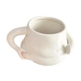 thumbnail image 4 of Taza de café, taza de jugo de leche de cerámica de gran tamaño con asa, linda taza para beber de viaje, taza de té para regalo de oficina de, 4 of 9