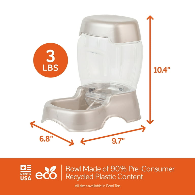 Petmate Pet Cafe Gravity Automatic Feeder Dry Dog Food Dispenser