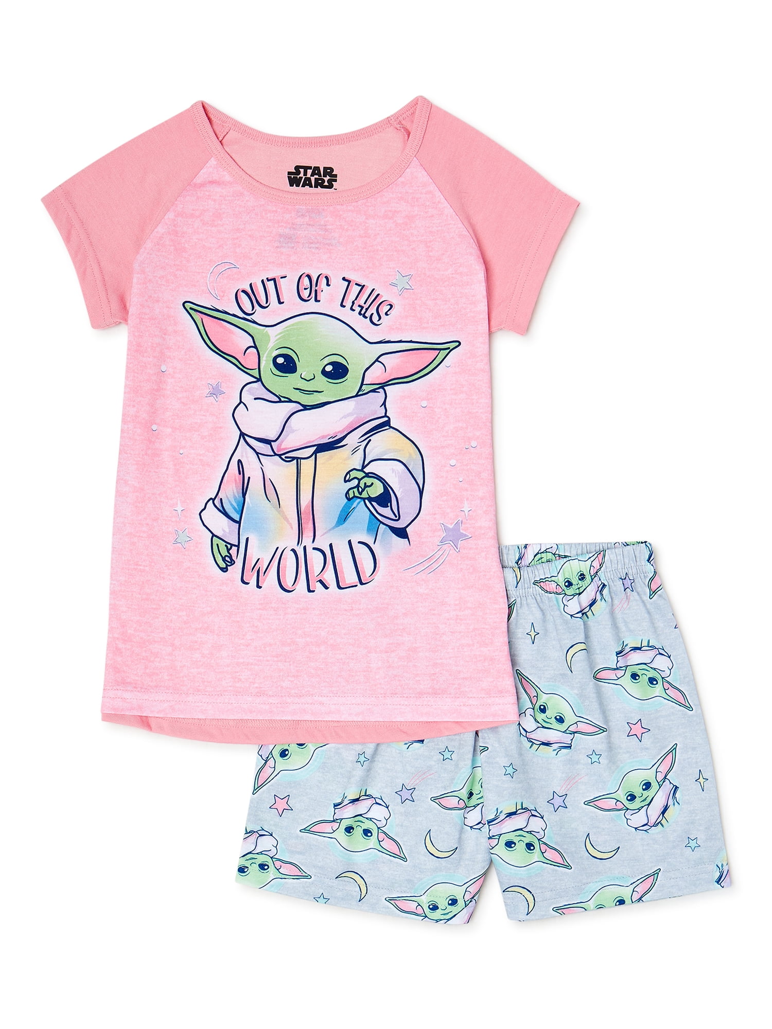 Pack de 2 Essentials Disney Star Wars Marvel Princess Short-Sleeve T-Shirts Niñas 