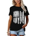 thumbnail image 5 of XCHQRTI Vintage 4th of July Women T-Shirt We The People 1776 Patriotic Graphic Tees Short Sleeve Casual Tshirt, 5 of 7
