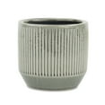 thumbnail image 4 of Cheungs Gray Ceramic Ruffled Ridge Pot Small, 4 of 5