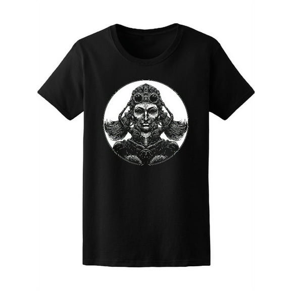 Goth Cyberpunk Girl Gas Mask T-Shirt Women -Image by Shutterstock, Female Large