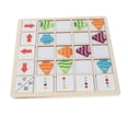 thumbnail image 4 of Wooden Sorting Toy, Color Matching Game Round Edges Cute Fish Grid Design  For Family, 4 of 8