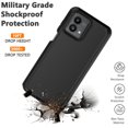 thumbnail image 6 of For Moto G 5G 2023 Case,Sturdy Phone Case for Motorola G 5G 2023 6.5",Njjex Full-Body Shockproof Protection Hard Plastic & Shock Absorption Rubber Rugged Bumper 3-in-1 Case Cover - Black, 6 of 6