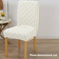 thumbnail image 4 of Dining Room Chair Covers, Super Fit Stretch Cat Scratch Protection Jacquard Fabric Removable Washable Dining Chair Slipcover Seat Cover for Home, Kitchen, Hotel, Banquet (Beige), 4 of 5