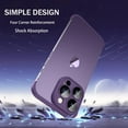 thumbnail image 4 of Compatible with iPhone 13 Pro Max Case Borderless Design Camera Lens Protection Thin Lightweight Soft Silicone Frameless Case Shockproof Bumper Cover for iPhone 13 Pro Max 6.7 inch, Purple, 4 of 15