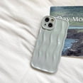 thumbnail image 3 of ORUYROP Designed for iPhone 11 Case,Water Ripple Pattern Curly Wave Frame Soft Cute Phone Cover for Men Women Girls, Milky Green, 3 of 6
