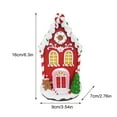 thumbnail image 4 of Christmas Village House, Warm LED Lights Light Up Candy Factory, Battery Operate Figurine Building Christmas Home Decor, 4 of 7