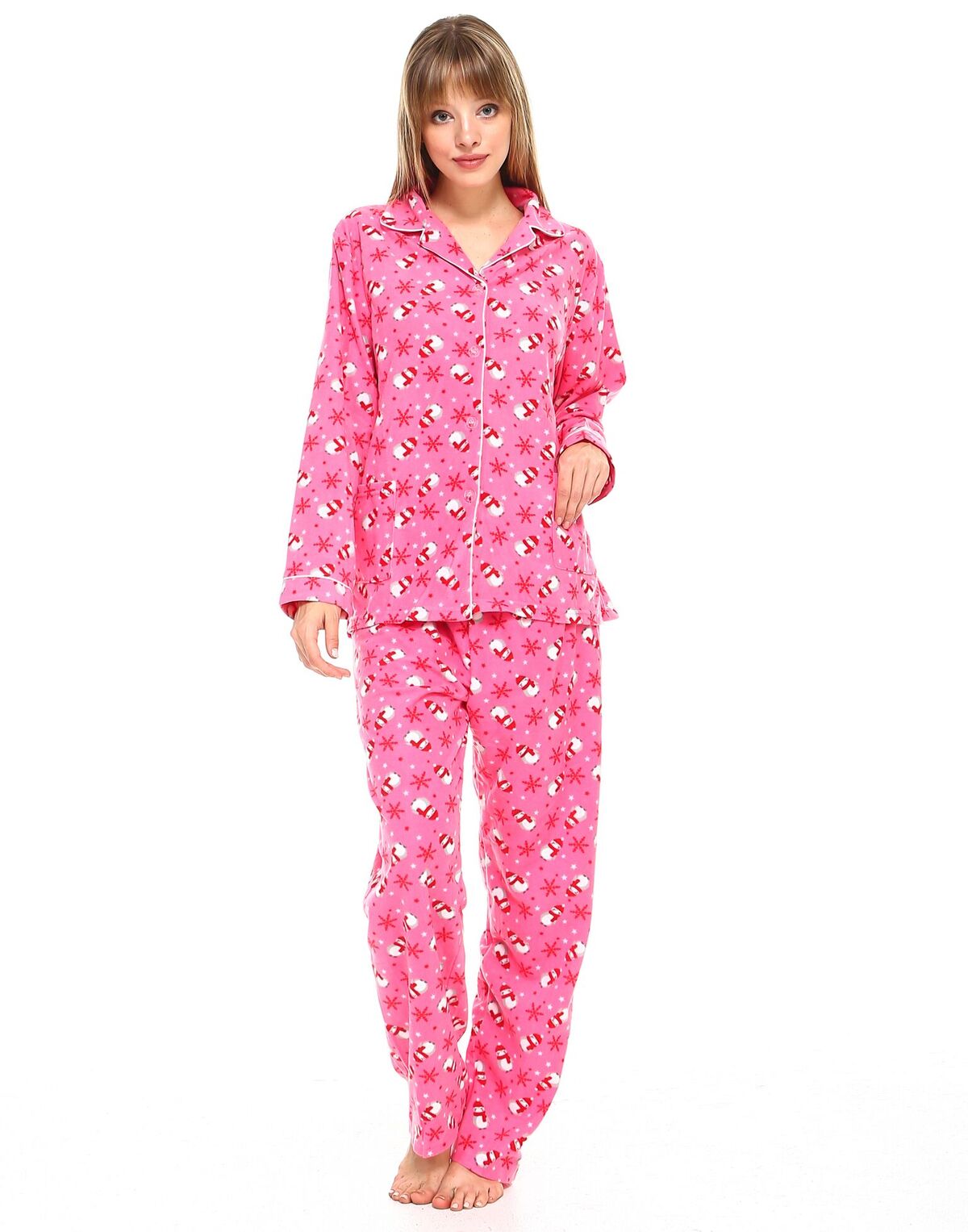 womens fleece pajamas