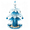 Bird Feeder5_A1, variant on Christmas Tree Bird Feeder Festive Backyard Holiday Decor, Hanging Reinforced Metal Wild Bird Seed Feeder with Star Topper & Bells for Outdoor Garden Porch Icy Snowflake Feeder