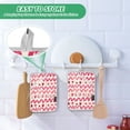 thumbnail image 6 of Pot Holders Set of 2 Heat Resistant 338℉ Kitchen Oven Gloves Potholder Cooking Baking Microwave Mitts Love Heart with Curve, 6 of 7
