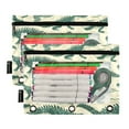 thumbnail image 2 of ALAZA 2 Pack Pencil Pouch Crocodiles Pencil Case for 3 Ring Binder Clear Window Pencil Bag Organizers, 2 of 6