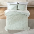 thumbnail image 3 of Lush Decor Willow Garden Restorative Gauze Jacquard Comforter 3 Piece Set Full/ Queen Sage - Botanical Bedding Set - Leaf Print - Green Coastal Decor, 3 of 11