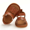 thumbnail image 5 of HBYJLZYG Baby Sandals Flat Shoes Infant First Walkers, Toddler Baby Girls And Boys Cute Sandals Printed Hollow Soft Sole Cutout Sandals, 5 of 9