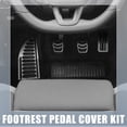 thumbnail image 2 of 1 Juego Coche Embrague Freno Gasolina Acelerador Pie Pedal Pastillas Plateado Tono, 2 of 7