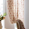 thumbnail image 5 of SpaceMuse Lovely Rose Decorative Curtains, Vintage Farmhouse Light Filtering Rose Floral Delicate Pattern for Living Room Bedroom and Dining Room Panels, 52 X 84 Inches, 5 of 6