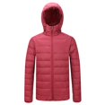 thumbnail image 4 of Chaqueta de ligera para hombre con capucha corto Delgado rojo Zulema Chaqueta de plumón con capucha ligera, 4 of 8