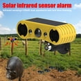 thumbnail image 3 of With Solar Powered Alarm Strobe Light with Motion Sensor Alarm Human Body Induction Infrared Alarm Light Anti-theft Animal Repellent Device Energy-saving Environmentally Waterproof, 3 of 7