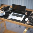 thumbnail image 3 of Long Mouse Pads for Desk,Australian Shepherd Dog and Footprints Desk Mats on Top Of Desks, Desk Mouse Pad Extra Large with 3mm Non-Slip Base and Stitched Edge for Gaming,Office,Work,Home 35.4"x15.7", 3 of 6
