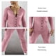 thumbnail image 2 of Pijama Mono, Mono De Poliéster Con Botones Para Lavar A Máquina Para Hombres Para Citas ANGGREK Rosa 3XL, 2 of 6