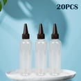 thumbnail image 4 of Juego de 20 botellas de agua transparentes para mascotas, 120 ml, dispensador de boca pequeña, botella cuentagotas gorras negras Colcomx frascos cuentagotas, 4 of 7