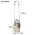 thumbnail image 2 of FORMRS Crossbody Bag for Women Quilted Travel Shoulder Cell Phone Purse with Chain Strap Handbag, Orange Retro Flower, 2 of 7