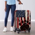 thumbnail image 4 of HELLHERO The American Flag Design Convenient Install Suitcase Sleeve for Friends, All Size Breathable Easy Clean Luggage Cover, 4 of 7