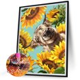 thumbnail image 2 of Taladro Girasol Yak 5D DIY Diamond Painting Kits Full Square Wall Decor (F1020) FLhrweasw Nuevo, 2 of 9